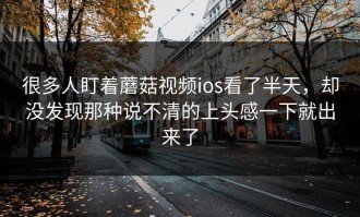 很多人盯着蘑菇视频ios看了半天，却没发现那种说不清的上头感一下就出来了
