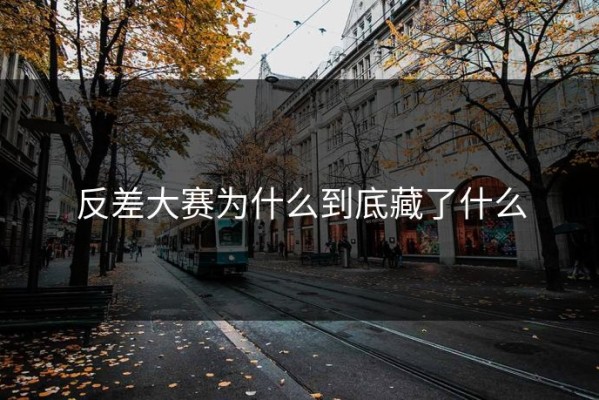 反差大赛为什么到底藏了什么